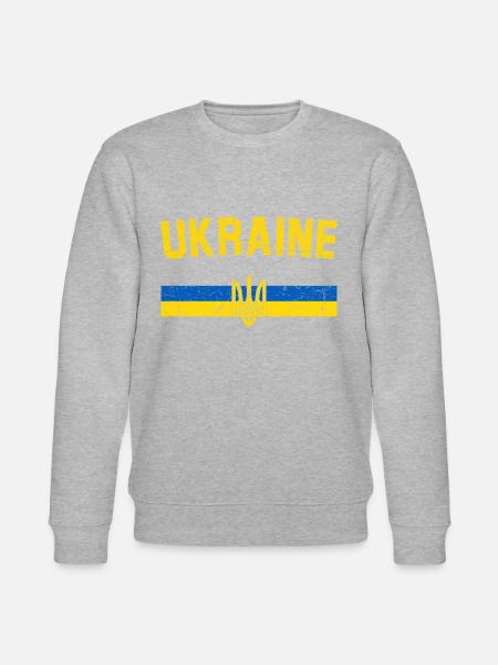 Ukraine - Stanley/Stella CHANGER Unisex Organic Sweatshirt - heather grey