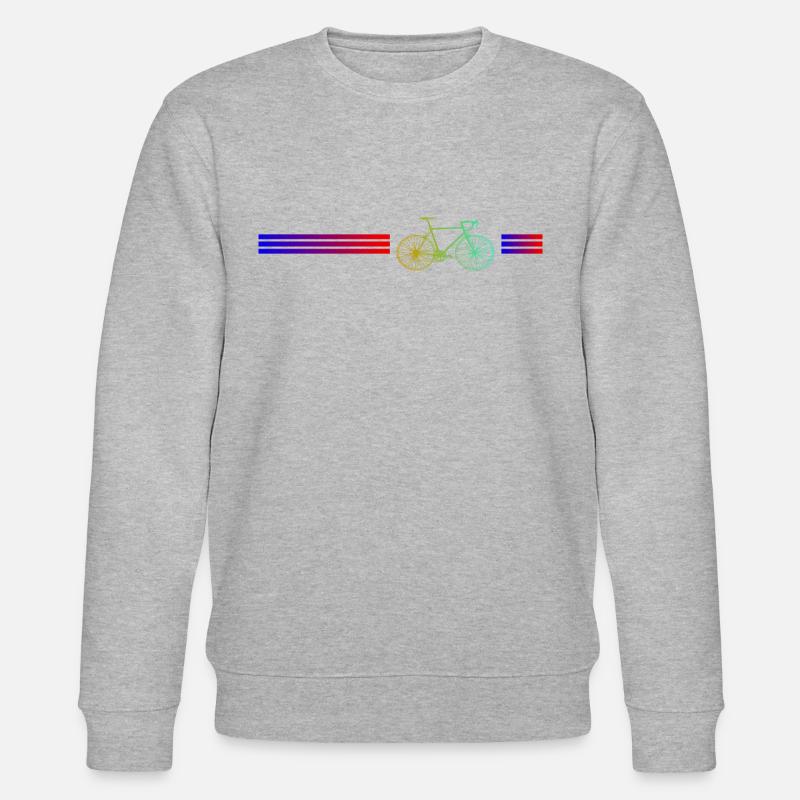 Fahrraddesign - Stanley/Stella Unisex Bio-Sweatshirt CHANGER  - Grau meliert