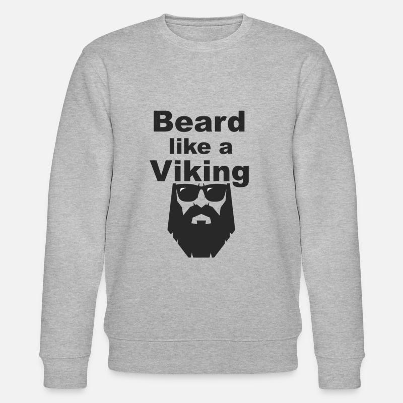 Viking Beard - Stanley/Stella Unisex Bio-Sweatshirt CHANGER  - Grau meliert