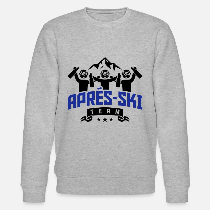 fête d'équipe après ski - Sweat bio CHANGER Stanley/Stella Unisexe - gris chiné