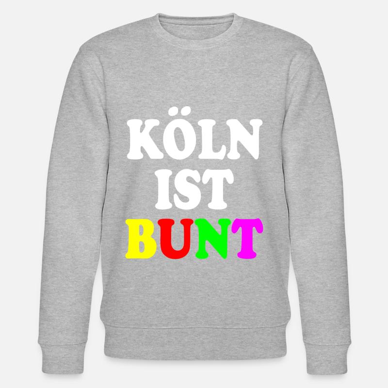 Köln ist bunt - Stanley/Stella Unisex Bio-Sweatshirt CHANGER  - Grau meliert