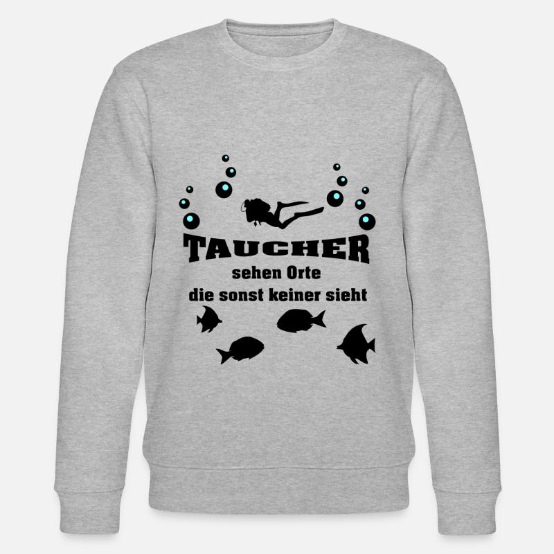Taucher - Stanley/Stella Unisex Bio-Sweatshirt CHANGER  - Grau meliert