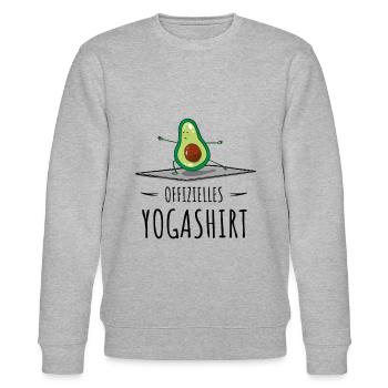 Yogi Namaste & Meditations Om Mantra Zen Yoga - Stanley/Stella Unisex Bio-Sweatshirt CHANGER  - Grau meliert - Vorne - Nik (191cm) & Marisol (170cm)