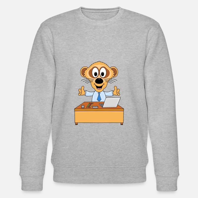 ERDMÄNNCHEN - ARBEIT - JOB - BERUF - MITARBEITER - Stanley/Stella Unisex Bio-Sweatshirt CHANGER - Grau meliert