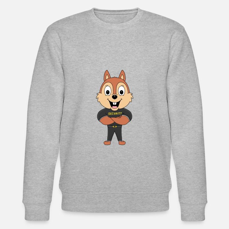 EICHHÖRNCHEN - SECURITY - TIER - TIERISCH - Stanley/Stella Unisex Bio-Sweatshirt CHANGER  - Grau meliert