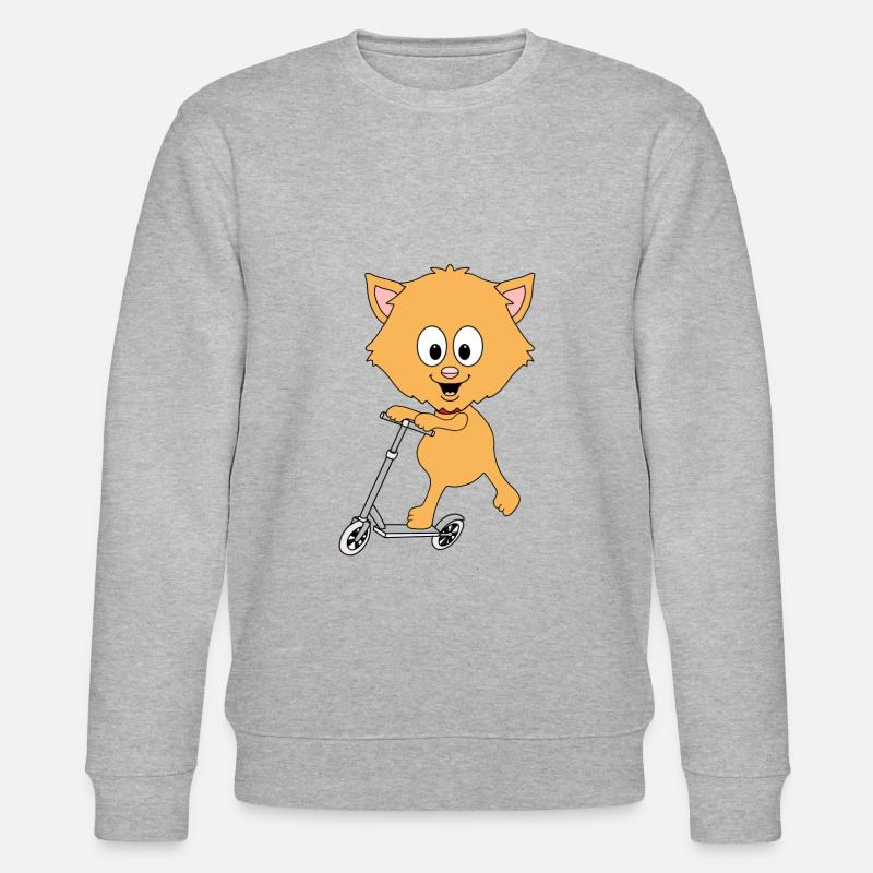 KATZE - ROLLER - Stanley/Stella Unisex Bio-Sweatshirt CHANGER  - Grau meliert