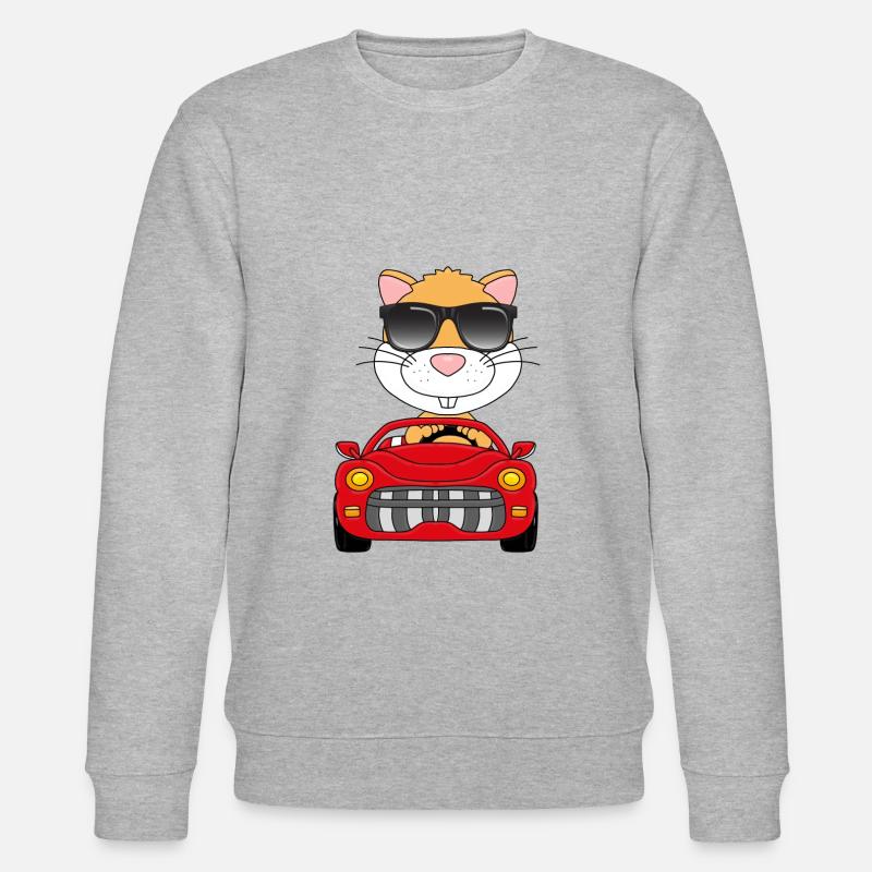 HAMSTER - TIER - Stanley/Stella Unisex Bio-Sweatshirt CHANGER  - Grau meliert