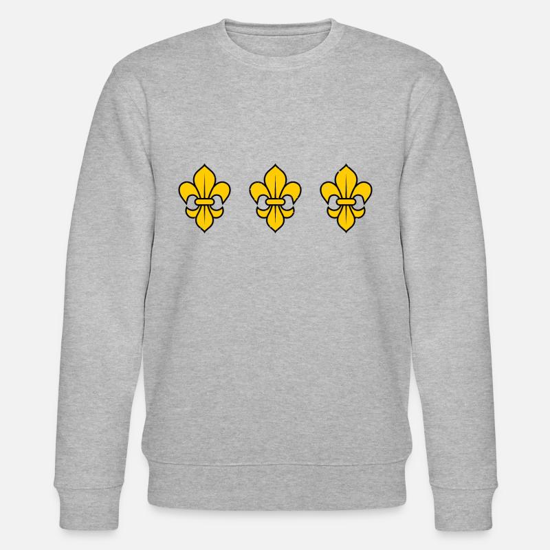 Fleur De Lys / 3 - Stanley/Stella Unisex Bio-Sweatshirt CHANGER  - Grau meliert