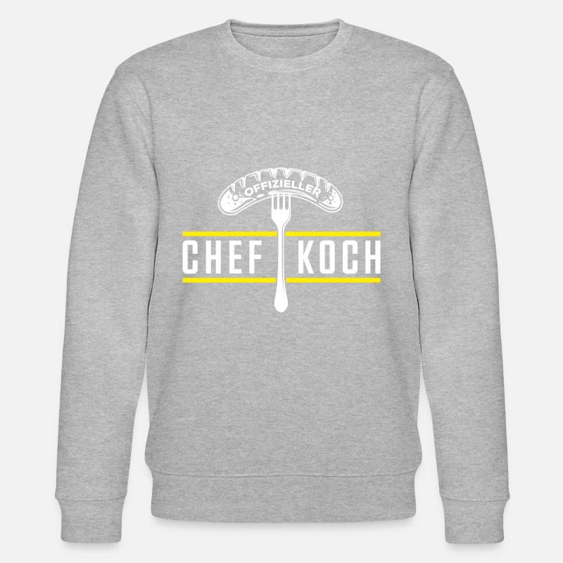 Chefkoch Wurst - Stanley/Stella Unisex Bio-Sweatshirt CHANGER  - Grau meliert