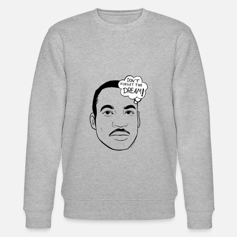 Martin Luther King - Sweat bio CHANGER Stanley/Stella Unisexe - gris chiné