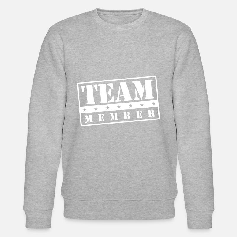 team member stempel - Stanley/Stella Unisex Bio-Sweatshirt CHANGER  - Grau meliert