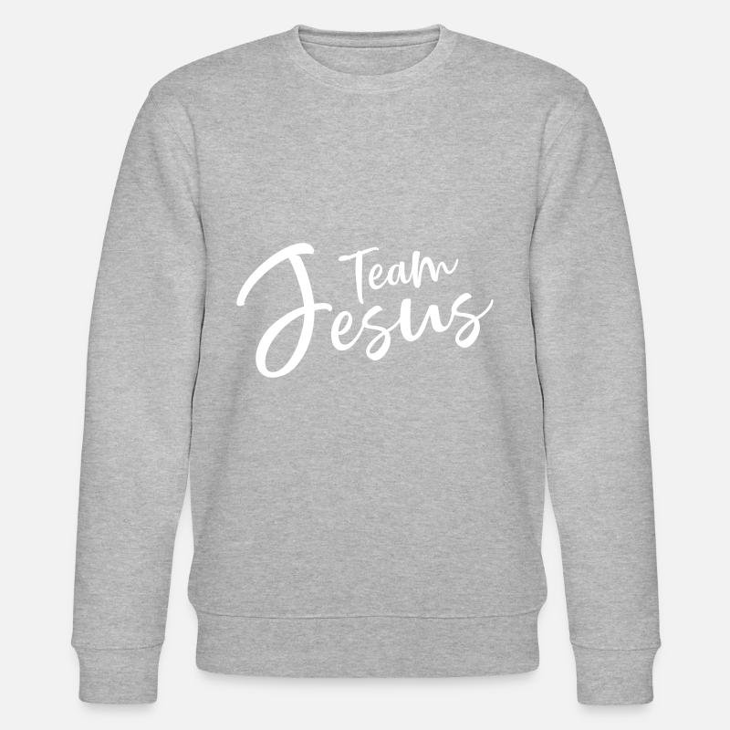 team jesus - Stanley/Stella Unisex Bio-Sweatshirt CHANGER  - Grau meliert