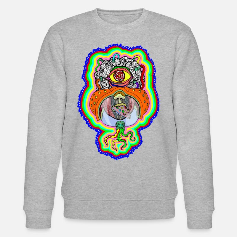 PSYCHO brain - Sweat bio CHANGER Stanley/Stella Unisexe - gris chiné