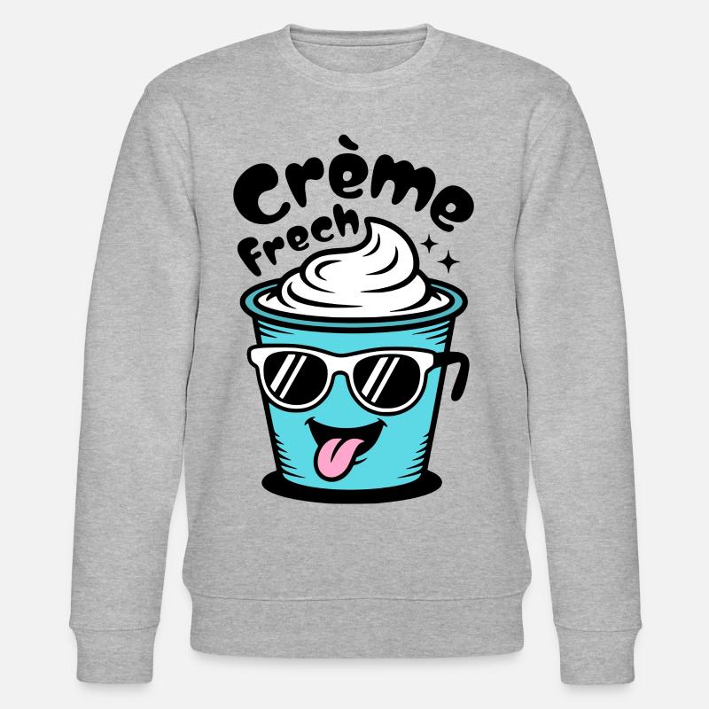 Crème Frech - Stanley/Stella Unisex Bio-Sweatshirt CHANGER  - Grau meliert