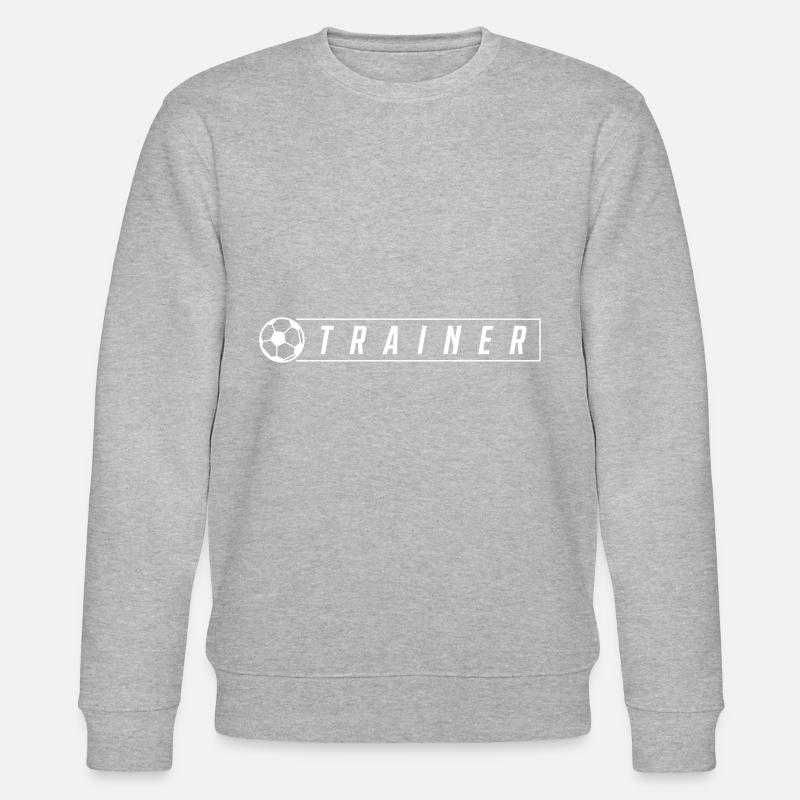fussball trainer - Stanley/Stella Unisex Bio-Sweatshirt CHANGER  - Grau meliert