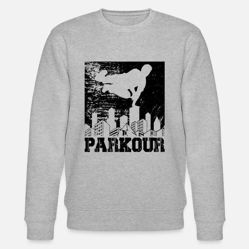 Parkour - Stanley/Stella Unisex Bio-Sweatshirt CHANGER  - Grau meliert
