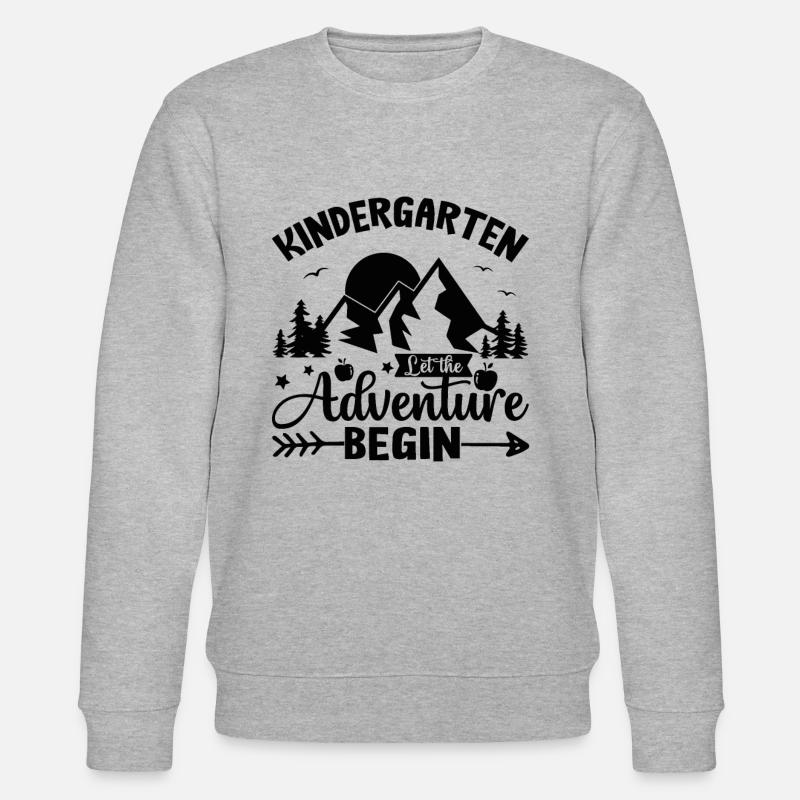 Kindergarten Das Abenteuer beginnt - Stanley/Stella Unisex Bio-Sweatshirt CHANGER  - Grau meliert