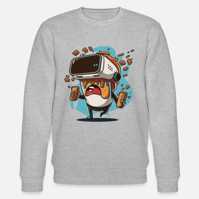 Future City VR - Stanley/Stella Unisex Bio-Sweatshirt CHANGER  - Grau meliert