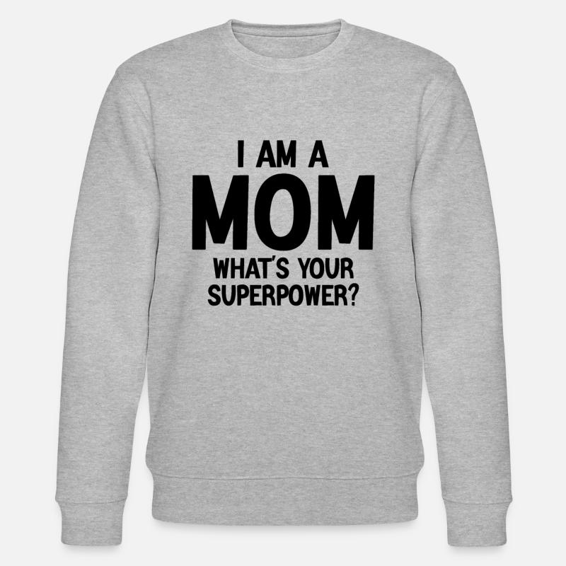 Ich bin Mutter - Stanley/Stella Unisex Bio-Sweatshirt CHANGER  - Grau meliert