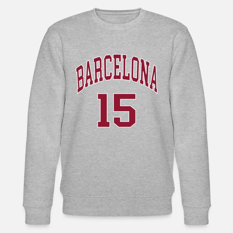 Barcelona 15 - Stanley/Stella Unisex Bio-Sweatshirt CHANGER  - Grau meliert
