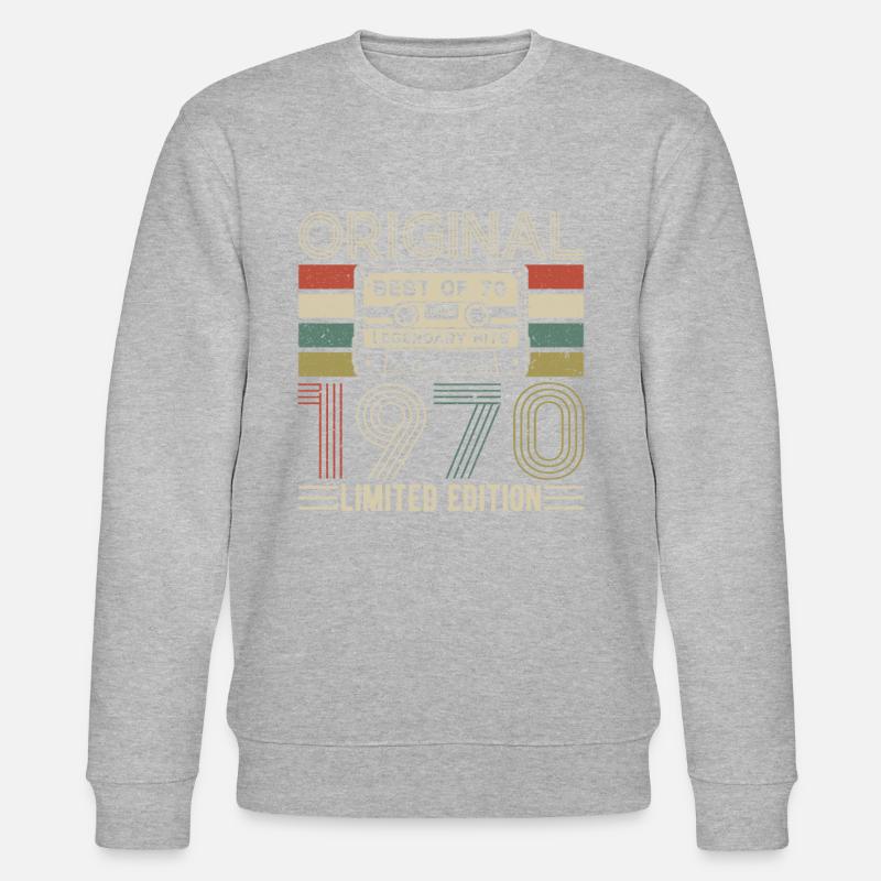 Légendes nées 1970 - Sweat bio CHANGER Stanley/Stella Unisexe - gris chiné