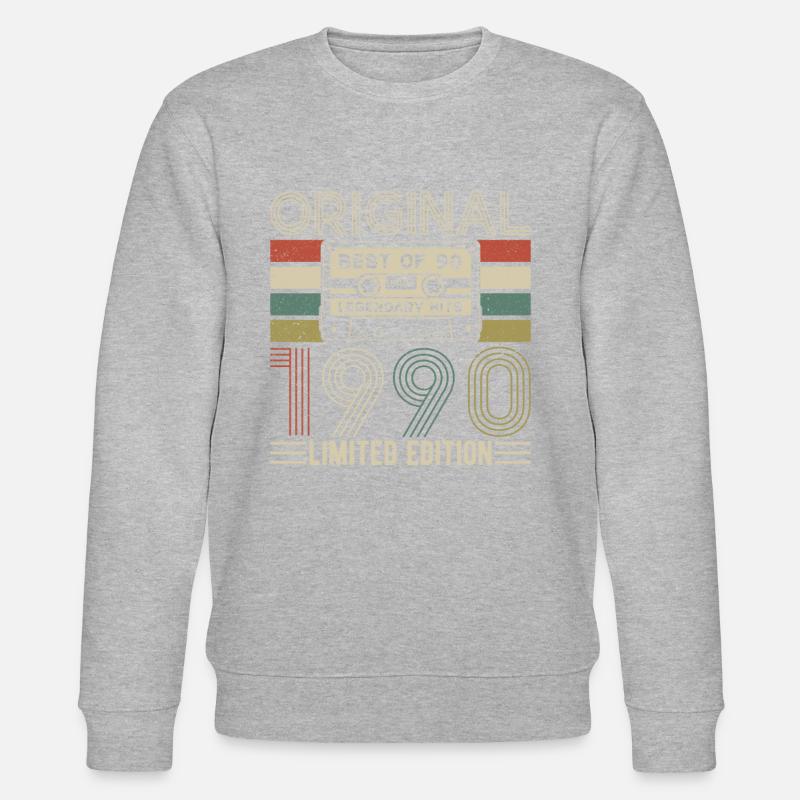 Legenden von 1990 - Stanley/Stella Unisex Bio-Sweatshirt CHANGER  - Grau meliert