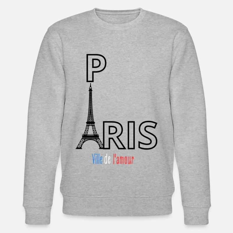 Paris - Stanley/Stella Unisex Bio-Sweatshirt CHANGER  - Grau meliert