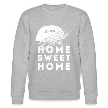 carp angler home sweet home bivvy bivy rods - Stanley/Stella CHANGER Unisex Organic Sweatshirt - heather grey - Front - Nik (191cm) & Marisol (170cm)