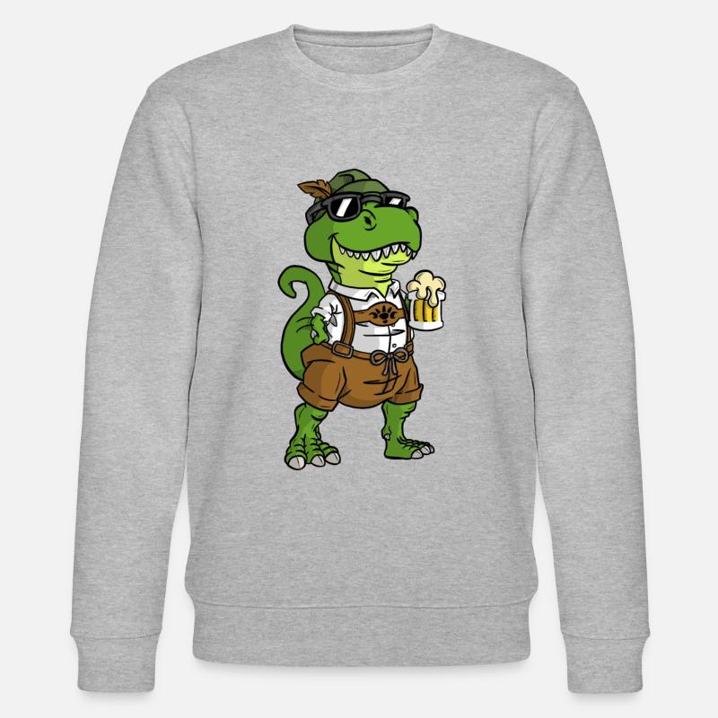Dinosaurs drink beer T-Rex - Stanley/Stella CHANGER Unisex Organic Sweatshirt - undefined
