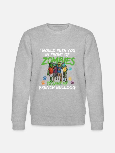 Gåva Bulldog Halloween Fransk Bulldog - Ekologisk sweatshirt CHANGER unisex från Stanley/Stella - 