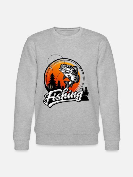 Pêche pêche poisson poisson cadeau - Sweat bio CHANGER Stanley/Stella Unisexe - gris chiné