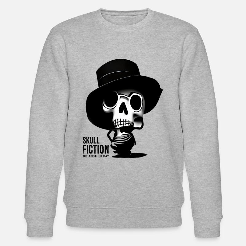 Skull Fiction Totenkopf Schädel - Sweat bio CHANGER Stanley/Stella Unisexe - gris chiné