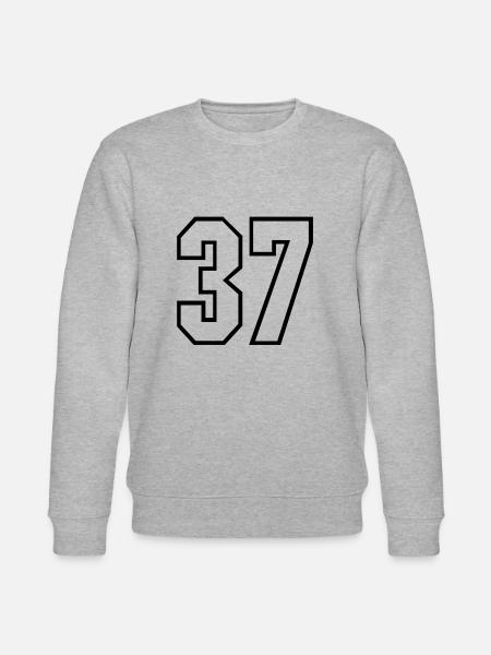 37 years jersey number 37 t-shirt sports jersey 37 - Stanley/Stella CHANGER Unisex Organic Sweatshirt - heather grey