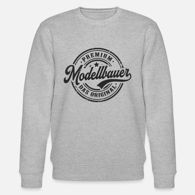Modellbauer Original Lustiges Modellbau - Stanley/Stella Unisex Bio-Sweatshirt CHANGER  - Grau meliert