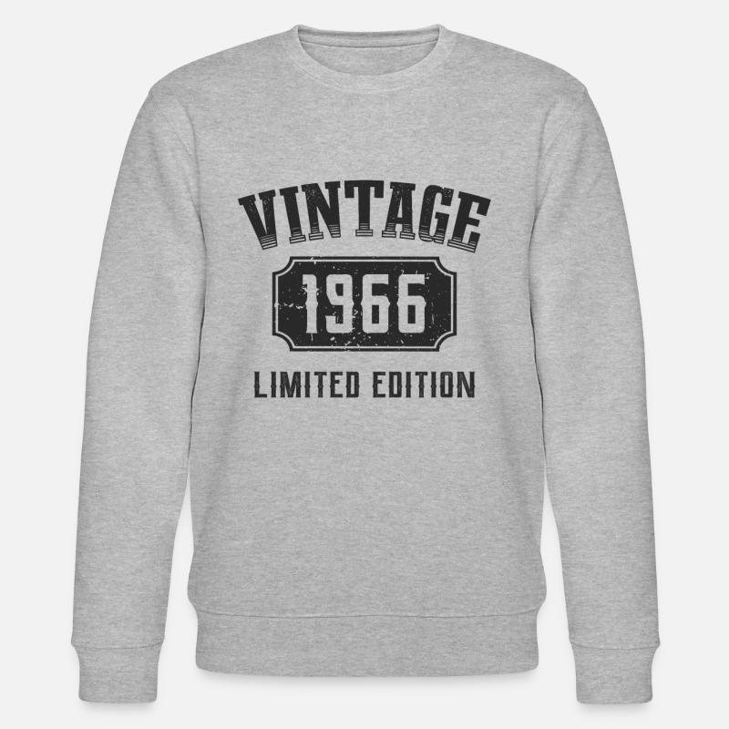 56 ans Édition Limitée 56ème anniversaire 1966 - Sweat bio CHANGER Stanley/Stella Unisexe - gris chiné