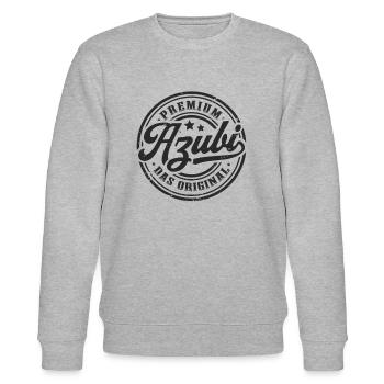 Azubi Ausbildung Abschluss Vintage Auszubildender - Stanley/Stella Unisex Bio-Sweatshirt CHANGER  - Grau meliert - Vorne - Nik (191cm) & Marisol (170cm)