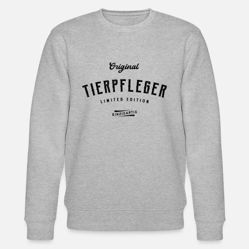 Tierpfleger Limited Edition Tierpflege - Stanley/Stella Unisex Bio-Sweatshirt CHANGER  - Grau meliert