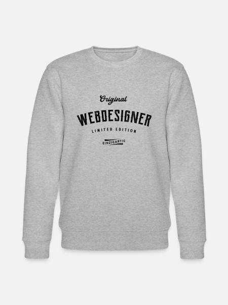 Webdesigner Limited Edition Webdesign - Stanley/Stella Unisex Bio-Sweatshirt CHANGER  - Grau meliert