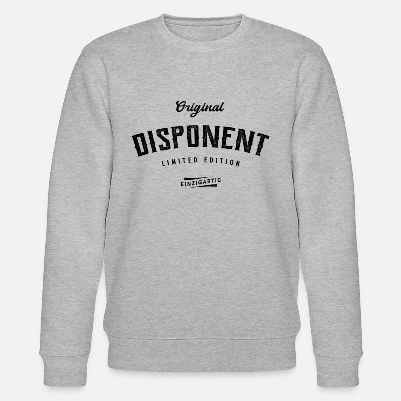 Disponent Limited Edition - Stanley/Stella Unisex Bio-Sweatshirt CHANGER  - Grau meliert