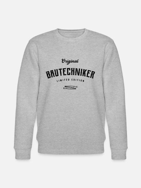 Bautechniker Limited Edition Bautechnik - Stanley/Stella Unisex Bio-Sweatshirt CHANGER  - Grau meliert