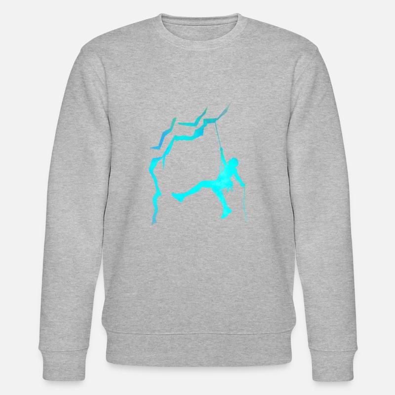 Klettern / Kletterer - Stanley/Stella Unisex Bio-Sweatshirt CHANGER  - Grau meliert