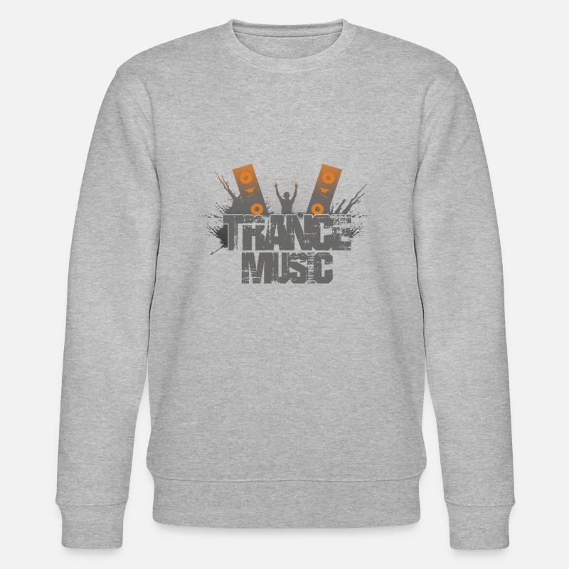 Trance Musik DJ - Stanley/Stella Unisex Bio-Sweatshirt CHANGER  - Grau meliert