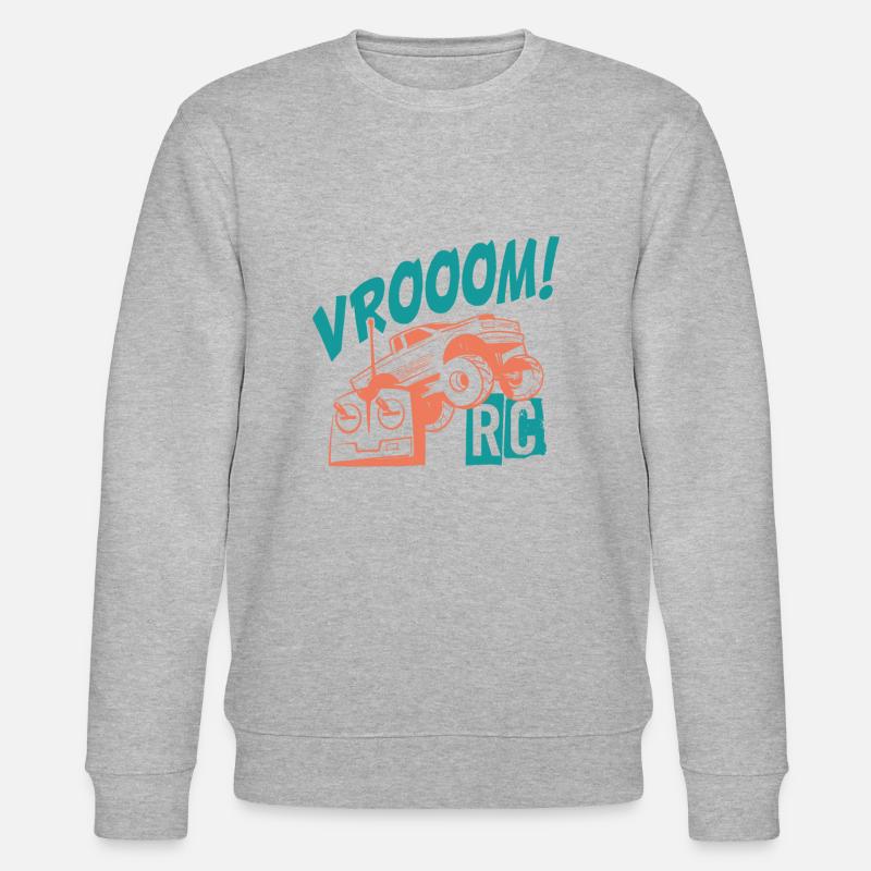 Vrooom! Leidenschaft RC Auto - Stanley/Stella Unisex Bio-Sweatshirt CHANGER  - Grau meliert