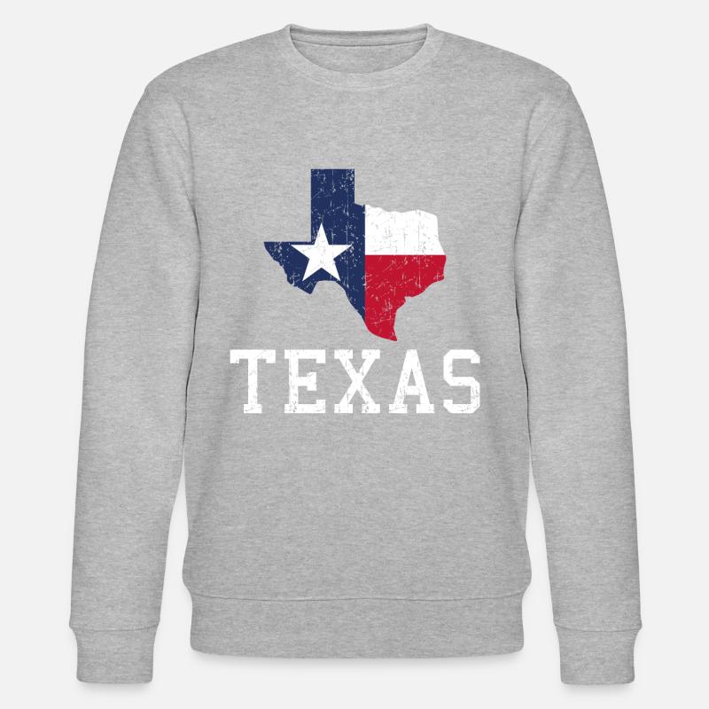 Texas - Stanley/Stella Unisex Bio-Sweatshirt CHANGER  - Grau meliert
