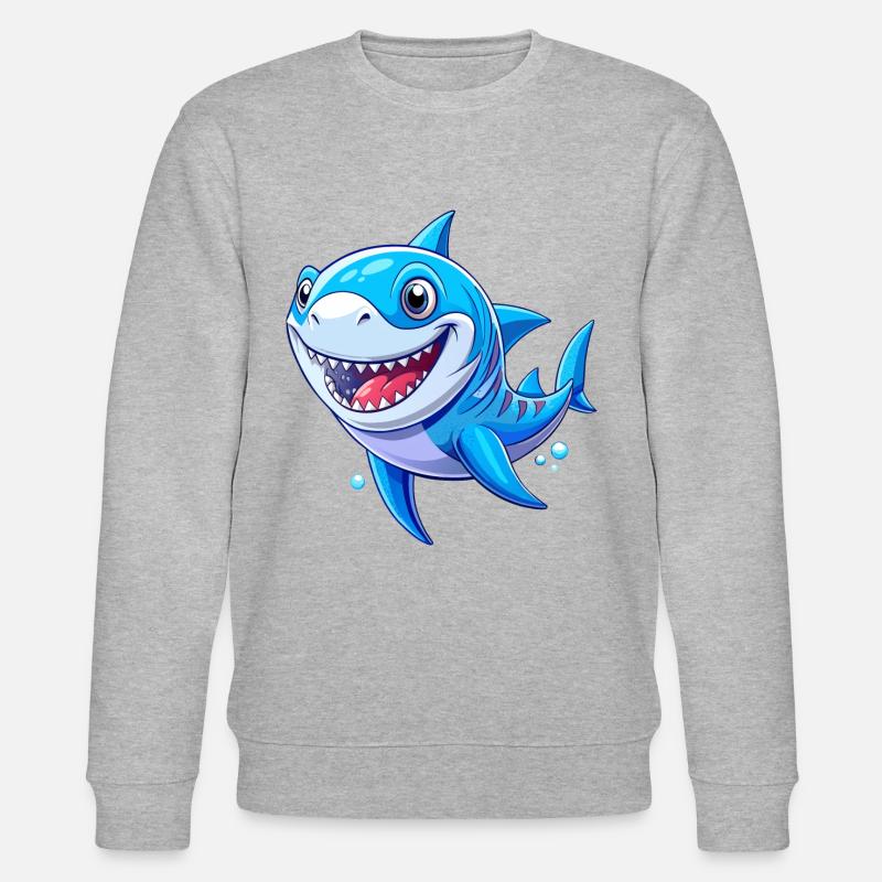 Requin mignon - Sweat bio CHANGER Stanley/Stella Unisexe - gris chiné