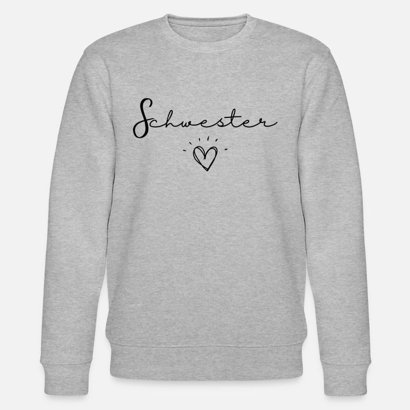 schwester - Stanley/Stella Unisex Bio-Sweatshirt CHANGER  - Grau meliert
