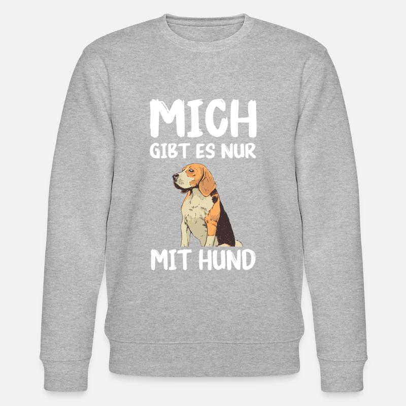 Beagle Hund - Stanley/Stella Unisex Bio-Sweatshirt CHANGER  - Grau meliert