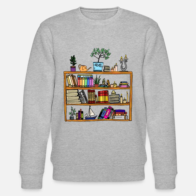 Bücherregal - Stanley/Stella Unisex Bio-Sweatshirt CHANGER  - Grau meliert