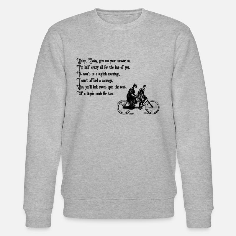 Gänseblümchen Gänseblümchen (schwarzer Text) - Stanley/Stella Unisex Bio-Sweatshirt CHANGER  - Grau meliert