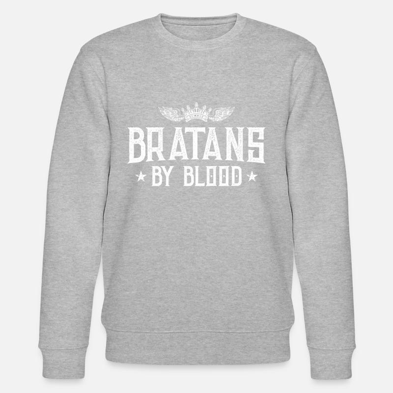 Bratans Russisch Brüder - Stanley/Stella Unisex Bio-Sweatshirt CHANGER - Grau meliert